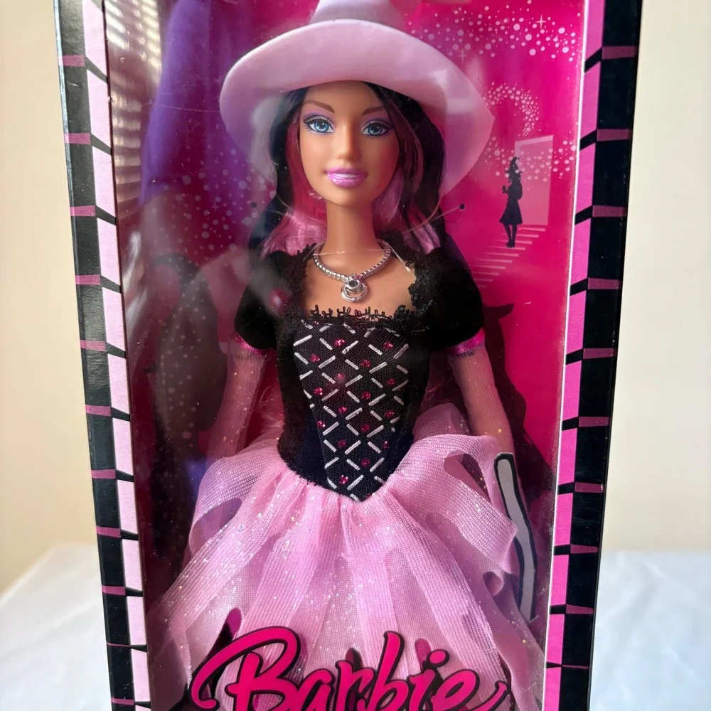 Mattel Barbie Fashion Spell Halloween Witch Doll Pink Black  NIB